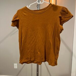 We The Free Burnt Orange Short Sleeve Top